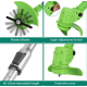 Motocoasa Electrica Motoyama, 1500W cu 2 Acumulatori 48V, Roti Detasabile si 3 Unghiuri de Taiere – Accesorii Incluse, Design Rezistent din ABS si Metal, Verde