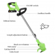 Motocoasa Electrica Motoyama, 1500W cu 2 Acumulatori 48V, Roti Detasabile si 3 Unghiuri de Taiere – Accesorii Incluse, Design Rezistent din ABS si Metal, Verde