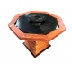 Plita rotunda premium – model rustic-modern