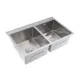 Chiuveta de bucatarie dubla din inox alimentar BH7849DS BÖHM Satin 780x490x215 mm