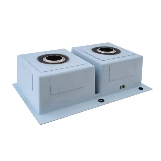 Chiuveta de bucatarie dubla din inox alimentar BH7849DS BÖHM Satin 780x490x215 mm