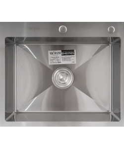 Chiuveta de bucatarie din inox alimentar SUS304 BH6050S BÖHM Satin 600X500X215 mm