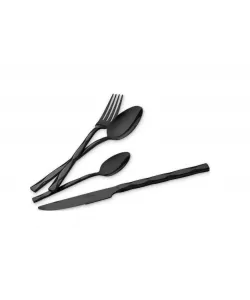 Set de tacamuri din inox, 24 bucati, Berlinger Haus, Black Mirror Collection, BH/3074, negru