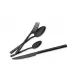 Set de tacamuri din inox, 24 bucati, Berlinger Haus, Black Mirror Collection, BH/3074, negru