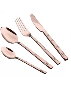 Set tacamuri BERLINGER HAUS BH/3082, 24 piese, otel, rose-gold