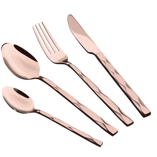 Set tacamuri BERLINGER HAUS BH/3082, 24 piese, otel, rose-gold