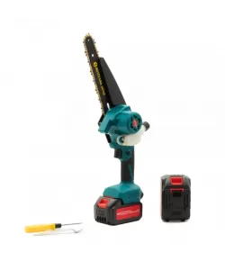 Set foarfeca + mini drujba si tija telescopica Motoyama Japan, 4 acumulatori 48V 8 ah