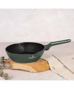 Tigaie adanca BERLINGER HAUS BH 8157, 24cm, aluminiu, verde mat