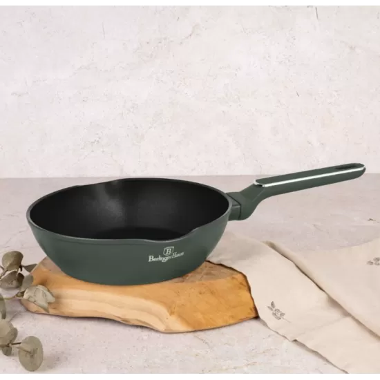 Tigaie adanca BERLINGER HAUS BH 8157, 24cm, aluminiu, verde mat
