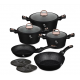 Set vase de gatit 10 piese, colectia Black Rose - BH/8168N