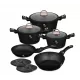 Set vase de gatit 10 piese, colectia Black Rose - BH/8168N