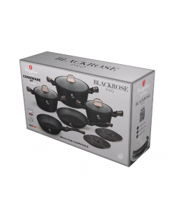 Set vase de gatit 10 piese, colectia Black Rose - BH/8168N