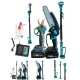 Set Profesional Kraft Royal 3 in 1 Drujba Electrica, Foarfeca pentru Crengi si Tija Telescopica, 2 Acumulatori 36V 8Ah