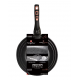 Set 3 tigai Black Rose Berlinger Haus BH 6158F, marmorate, antiaderente, negre