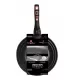 Set 3 tigai Black Rose Berlinger Haus BH 6158F, marmorate, antiaderente, negre