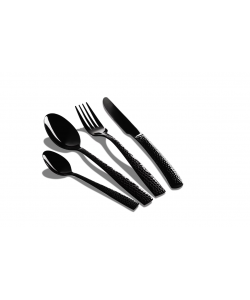 Set 24 tacamuri, BerlingerHaus, inox satinat negru, usor de curatat