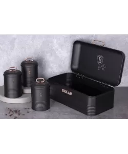 Cutie de paine si 3 recipiente Black Rose Collection Berlinger Haus BH 6753