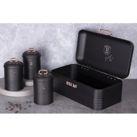 Cutie de paine si 3 recipiente Black Rose Collection Berlinger Haus BH 6753