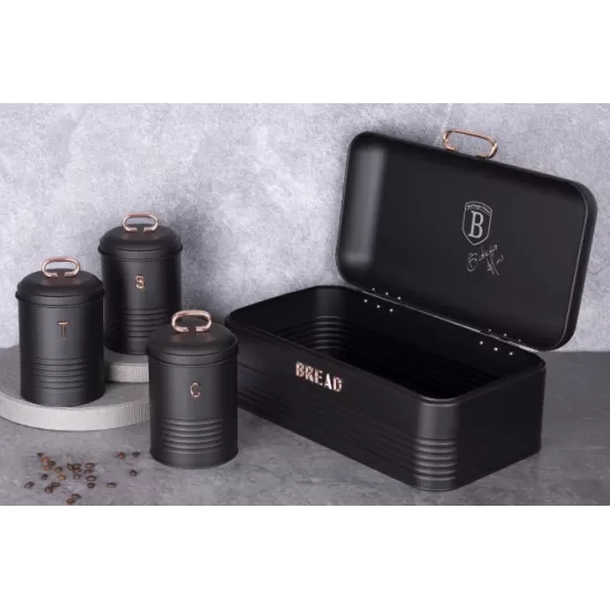 Cutie de paine si 3 recipiente Black Rose Collection Berlinger Haus BH 6753