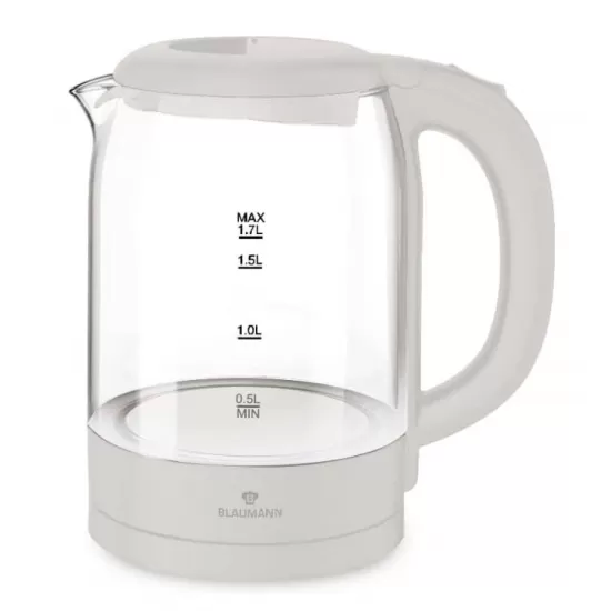Fierbator electric din sticla, Blaumann, BL9007, Crem