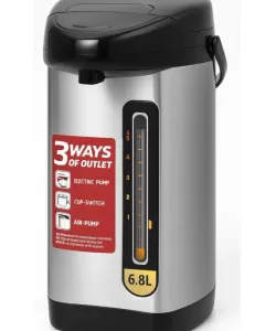 Fierbator HomeStar HS-WD5.0, 6.8L, Apa, Cafea, Ceai, Vin, 2000W, 26 x 26 x 36 cm, 100°C, Argintiu/Negru