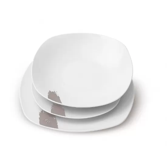 Set farfurii 18 piese Taupe Berlinger Haus BH 10202