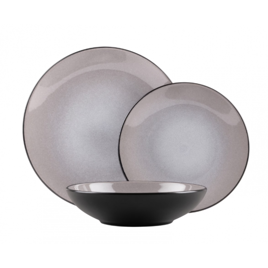 Serviciu de masa Berlinger Haus Taupe, ceramica, 18 piese BH/10002