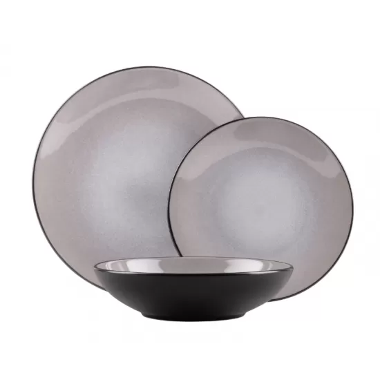 Serviciu de masa Berlinger Haus Taupe, ceramica, 18 piese BH/10002