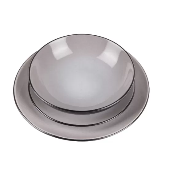 Serviciu de masa Berlinger Haus Taupe, ceramica, 18 piese BH/10002