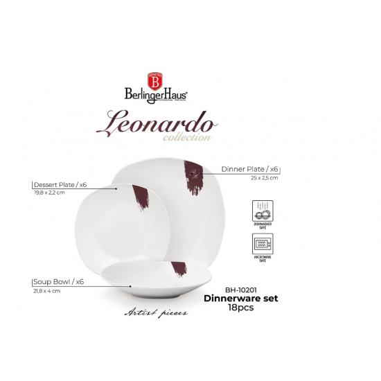 Set farfurii 18 piese Leonardo Berlinger Haus BH 10203