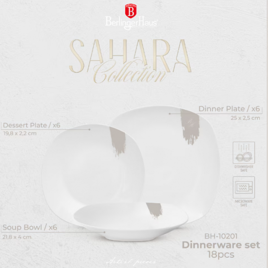 Set farfurii 18 piese Sahara Berlinger Haus BH 10201