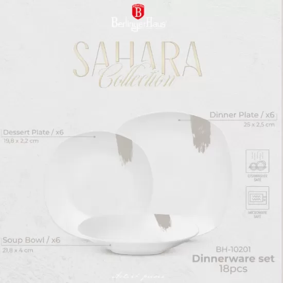 Set farfurii 18 piese Sahara Berlinger Haus BH 10201
