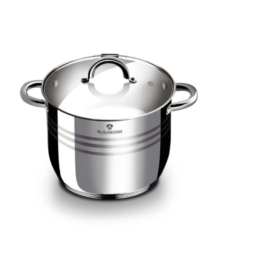 Cratita cu capac Berlinger Gourmet Line 30cm, otel inoxidabil, 15.5l