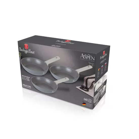 Set tigaie 3 piese, gri Berlinger Haus BH-7075N Aspen collection
