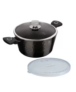 Oala tavalita 24cm Berlinger Haus, titan, neagra, Soft Touch, pentru toate tipurile de plite