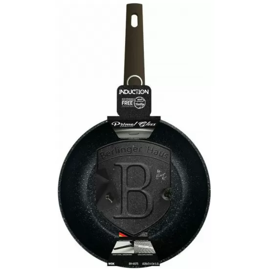 Tigaie Wok din Aluminiu Forjat cu Strat Antiaderent – Ø28 cm, 3.2L