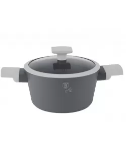 Cratita cu capac si strecuratoare, 20×10,4 cm – 2,5L, aluminiu forjat cu strat titan antiaderent (BH/8272)