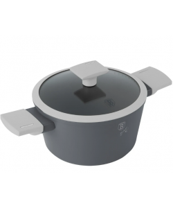 Cratita cu capac si strecuratoare, 20×10,4 cm – 2,5L, aluminiu forjat cu strat titan antiaderent (BH/8272)
