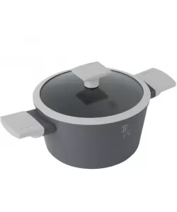 Cratita cu capac si strecuratoare, 20×10,4 cm – 2,5L, aluminiu forjat cu strat titan antiaderent (BH/8272)