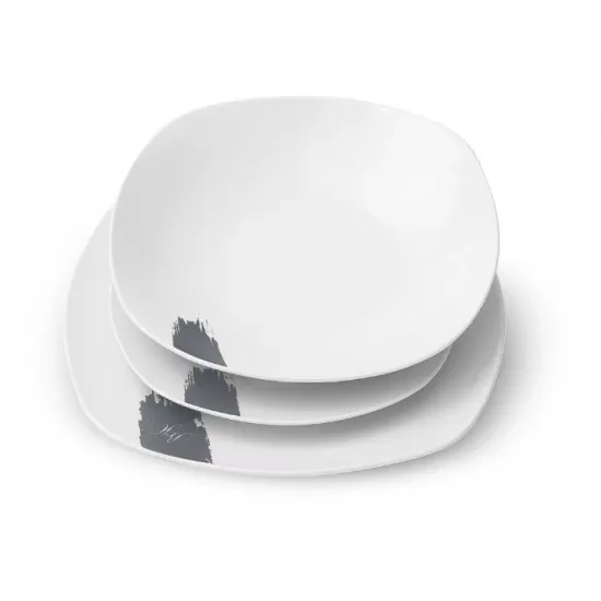 Serviciu de masa 18 piese, gri - BH/10204