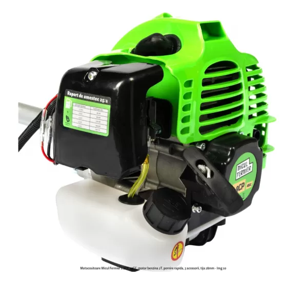 Motocositoare Micul Fermier 1.9CP, 43CC, motor benzina 2T, pornire rapida, 3 accesorii, tija 28mm