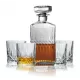Set carafe si pahare whisky Berlinger, sticla, 750 ml carafa, 4 pahare 220 ml, transparent