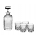 Set carafe si pahare whisky Berlinger, sticla, 750 ml carafa, 4 pahare 220 ml, transparent