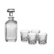 Set carafe si pahare whisky Berlinger, sticla, 750 ml carafa, 4 pahare 220 ml, transparent