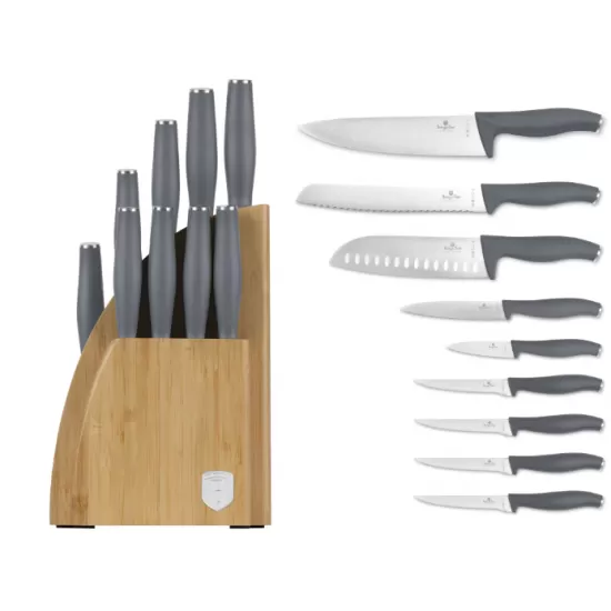 Set cutite 10piese si suport Berlinger Haus, BH/2759