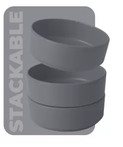 Set farfurii ceramica 18 piese Aspen Collection Berlinger Haus BH 10008, gri, design modern, rotunde