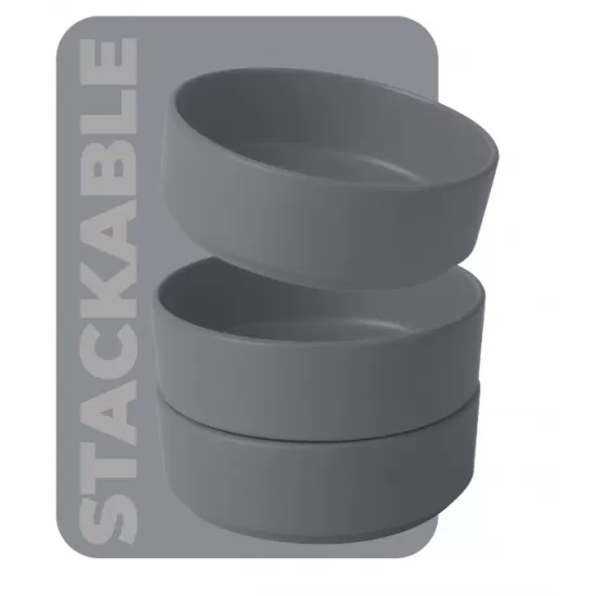 Set farfurii ceramica 18 piese Aspen Collection Berlinger Haus BH 10008, gri, design modern, rotunde