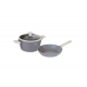 Set Oala si Tigaie, BerlingerHaus, Aluminiu, 24 x 11.8 cm / 24 x 4.8 cm, 1.7 L / 4.1 L, Gri