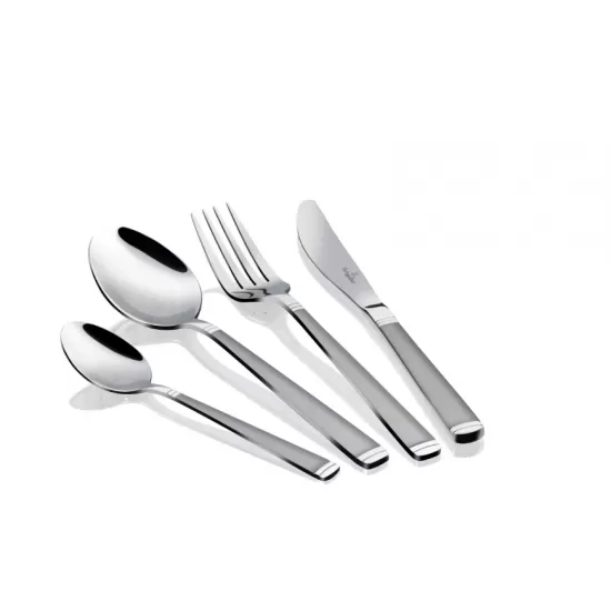Set tacamuri 24 piese Berlinger, otel inoxidabil, finisaj satinat, cutie cadou