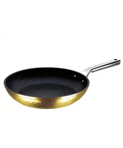 Tigaie aluminiu forjat 30 cm cu strat antiaderent marmorat fara capac BH/8008